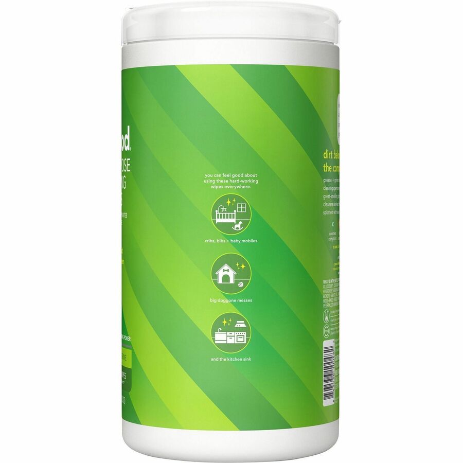 Method All-purpose Cleaning Wipes - For Multipurpose, Multi Surface - Wipe - Lime + Seasalt Scent - 1 Each