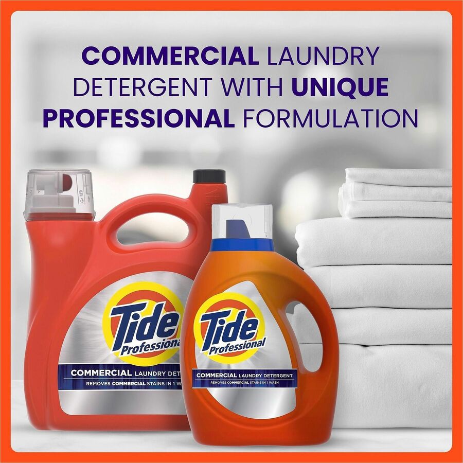 Tide Liquid Laundry Detergent - For Multipurpose - Ready-To-Use - Liquid - 170 fl oz (5.3 quart) - 129 Loads - 4 / Carto