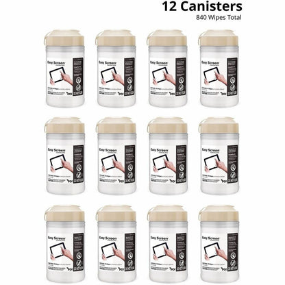 PDI Easy Screen Electronic Wipes - For Touchscreen, Electronic Equipment, Tablet, Glass - 70 / Pack