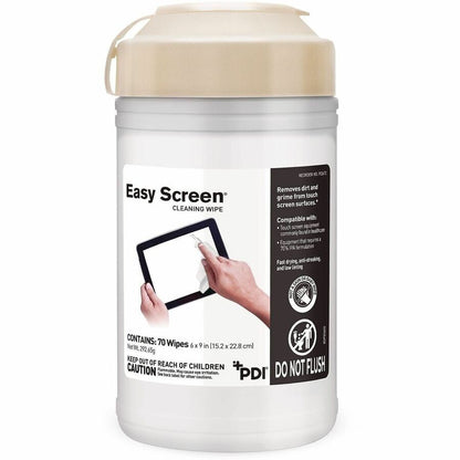 PDI Easy Screen Electronic Wipes - For Touchscreen, Electronic Equipment, Tablet, Glass - 70 / Pack