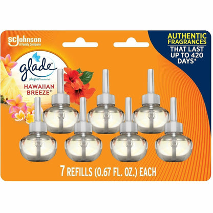 Glade PlugIns Scented Oil - Oil - 4.6 fl oz (0.1 quart) - Hawaiian Breeze - 7 / Pack