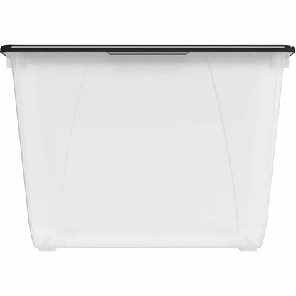 Storex Nesting File Totes - External Dimensions: 22.7" Width x 18.3" Depth x 12.9" Height - 60 lb - 16 gal - Flip Top, L