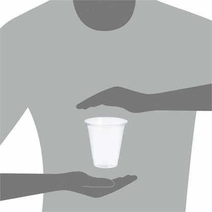 Dart Conex Clear Cups - 12 fl oz - Clear - Plastic, Polypropylene - Beverage, Milkshake, Beer, Soda, Cold, Tea, Iced Tea