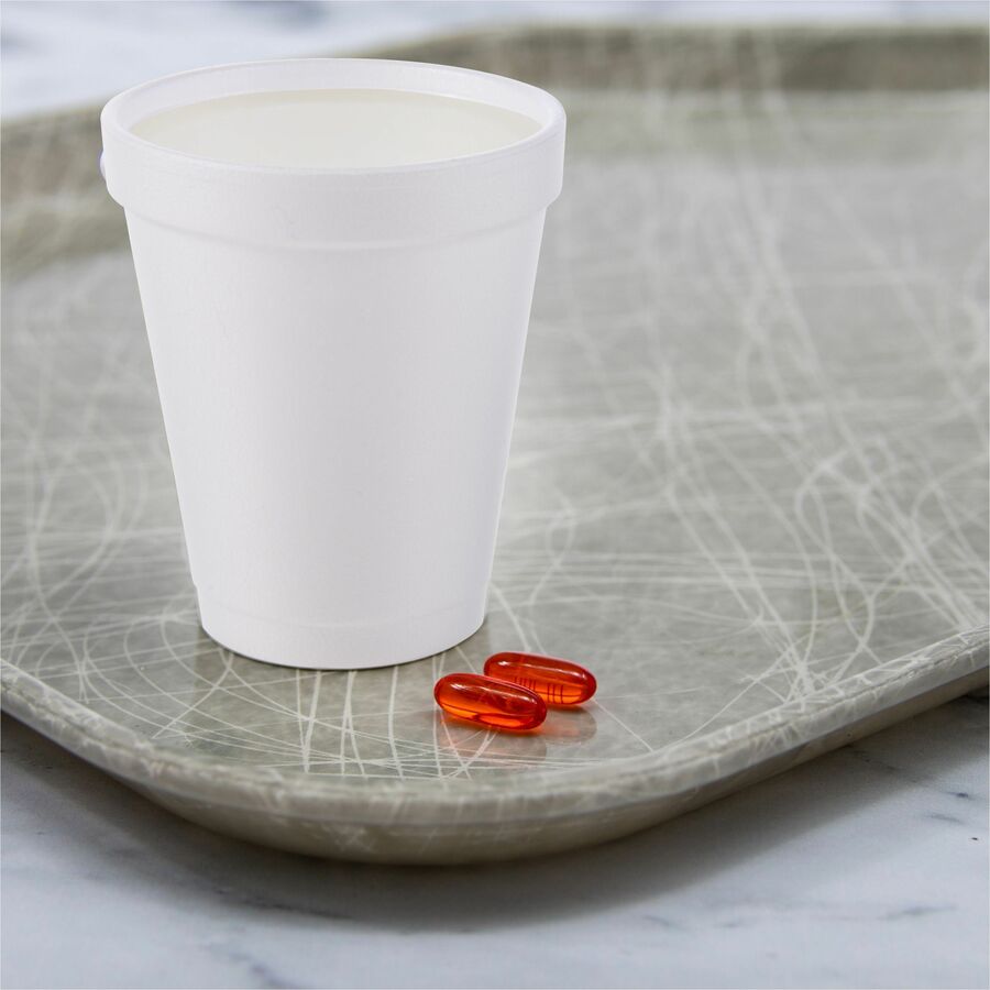 Dart J Cup 20 oz Insulated Foam Cups - 20 fl oz - Round - White - Foam - 25 / Carton
