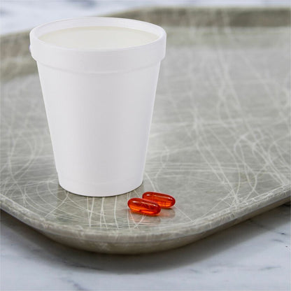 Dart J Cup 20 oz Insulated Foam Cups - 20 fl oz - Round - White - Foam - 25 / Carton