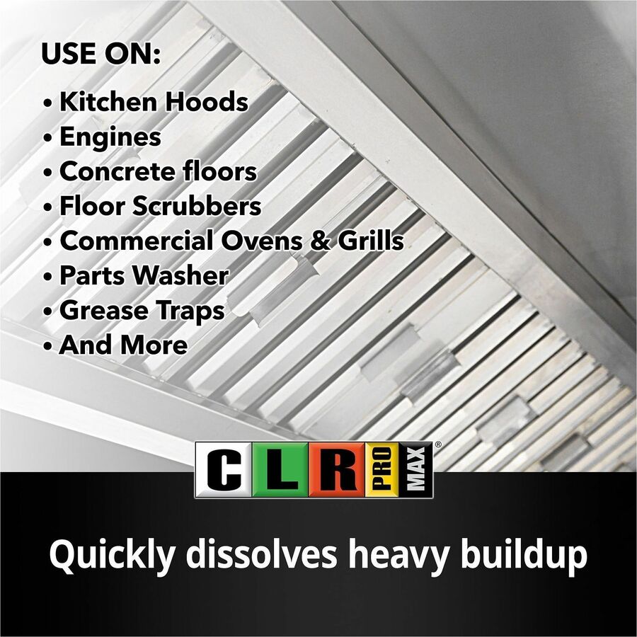 CLR Pro MAX Industrial Degreaser - For Industry - Colorless - 6 / Carton