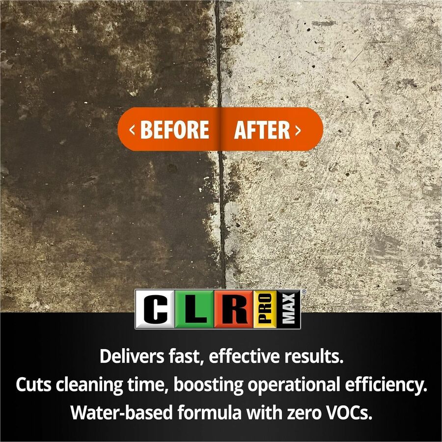 CLR Pro MAX Industrial Degreaser - For Industry - Colorless - 6 / Carton