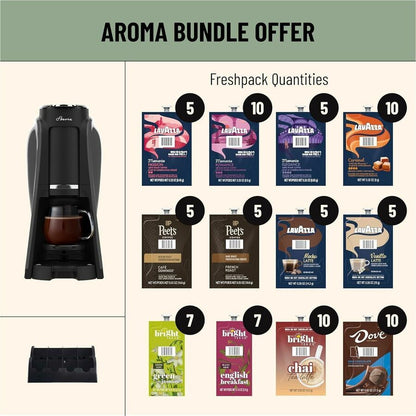 Flavia Aroma Brewer - 5.30 fl oz - Single-serve - Black - Countertop