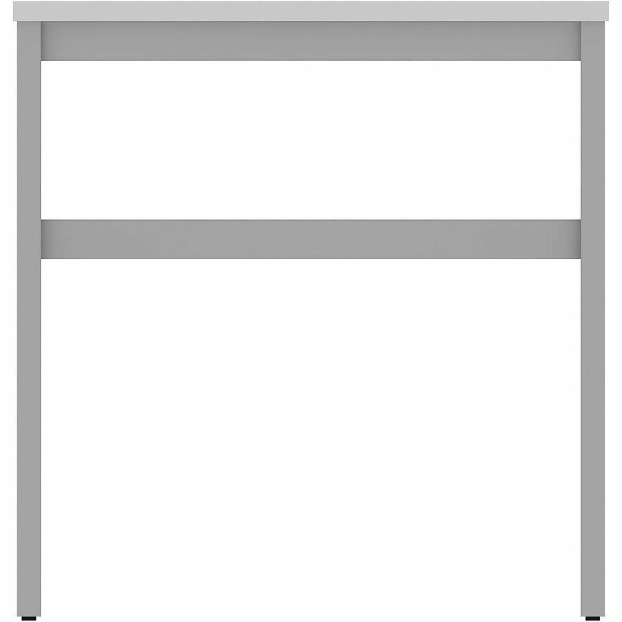 Lorell Table Base - Powder Coated H-shaped, Silver Base - 28.50" Height x 71.60" Width x 29.10" Depth - Metal Base Mater