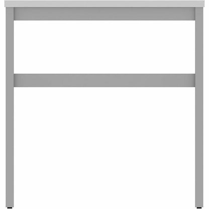 Lorell Table Base - Powder Coated H-shaped, Silver Base - 28.50" Height x 71.60" Width x 29.10" Depth - Metal Base Mater