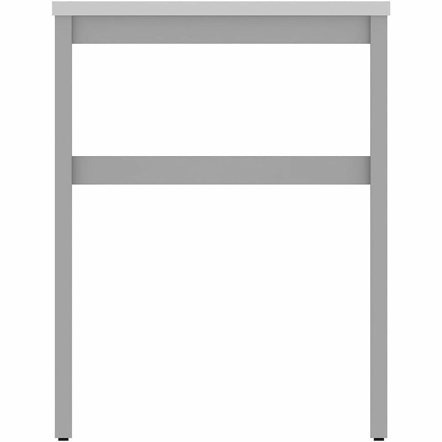 Lorell Table Base - Powder Coated H-shaped, Silver Base - 28.50" Height x 71.60" Width x 23.20" Depth - Metal Base Mater