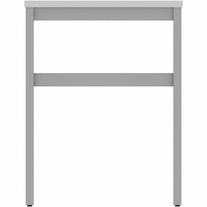 Lorell Table Base - Powder Coated H-shaped, Silver Base - 28.50" Height x 71.60" Width x 23.20" Depth - Metal Base Mater