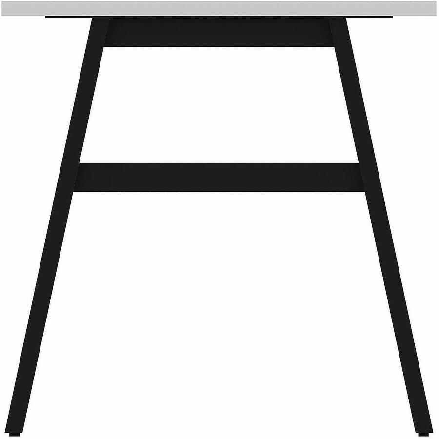 Lorell Table Base - Powder Coated A-shaped, Black Base - 28.50" Height x 71.60" Width x 29.10" Depth - Metal Base Materi