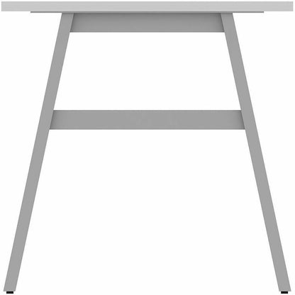 Lorell Table Base - Powder Coated A-shaped, Silver Base - 28.50" Height x 71.60" Width x 29.10" Depth - Metal Base Mater
