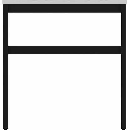 Lorell Table Base - Powder Coated H-shaped, Black Base - 28.50" Height x 71.60" Width x 29.10" Depth - Metal Base Materi