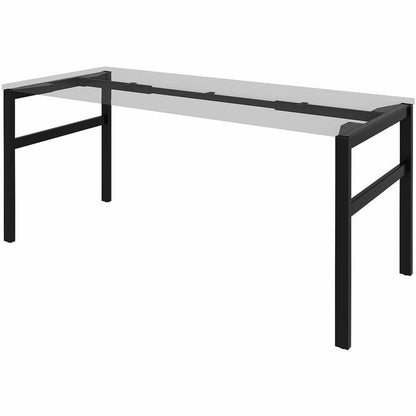 Lorell Table Base - Powder Coated H-shaped, Black Base - 28.50" Height x 71.60" Width x 29.10" Depth - Metal Base Materi