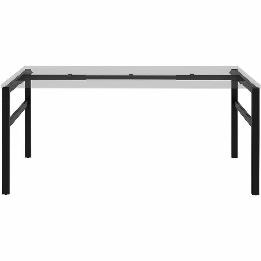 Lorell Table Base - Powder Coated H-shaped, Black Base - 28.50" Height x 71.60" Width x 29.10" Depth - Metal Base Materi