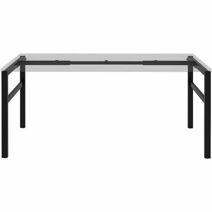 Lorell Table Base - Powder Coated H-shaped, Black Base - 28.50" Height x 71.60" Width x 29.10" Depth - Metal Base Materi