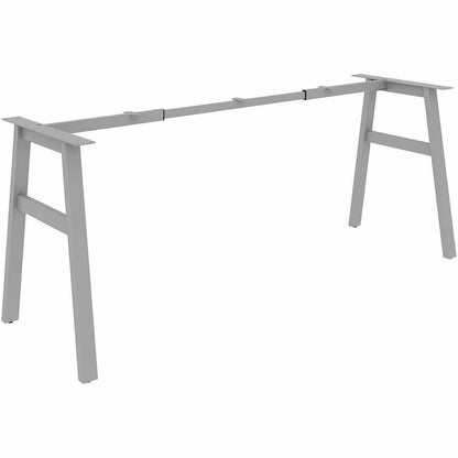 Lorell Table Base - Powder Coated A-shaped, Silver Base - 28.50" Height x 71.60" Width x 23.20" Depth - Metal Base Mater