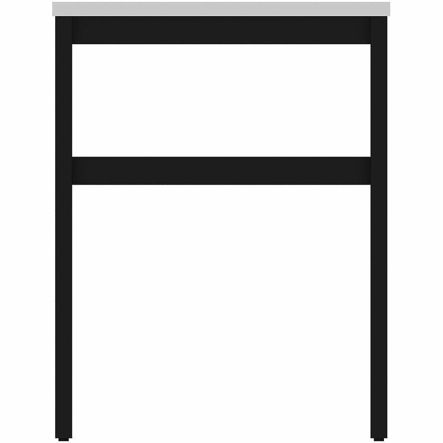 Lorell Table Base - Powder Coated H-shaped, Black Base - 28.50" Height x 71.60" Width x 23.20" Depth - Metal Base Materi