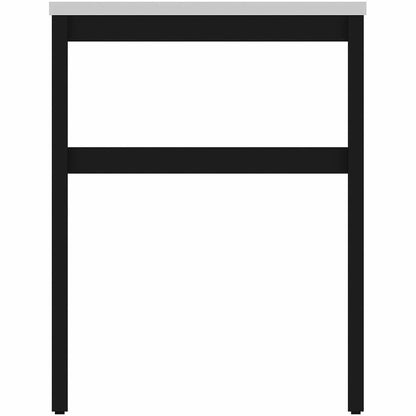 Lorell Table Base - Powder Coated H-shaped, Black Base - 28.50" Height x 71.60" Width x 23.20" Depth - Metal Base Materi