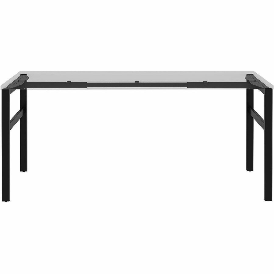 Lorell Table Base - Powder Coated H-shaped, Black Base - 28.50" Height x 71.60" Width x 23.20" Depth - Metal Base Materi