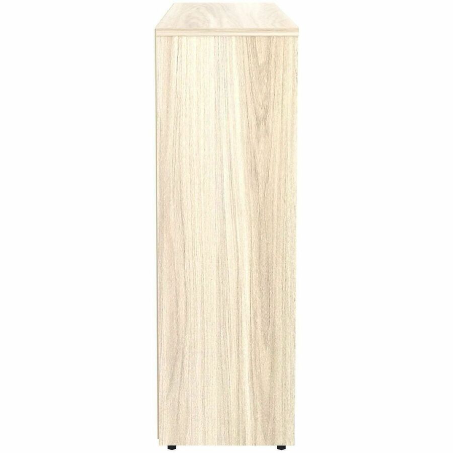 Lorell Sturdy 3-Shelf Bookcase - 3 x Shelf(ves) - Modern Elm - Assembly Required - 1 Each