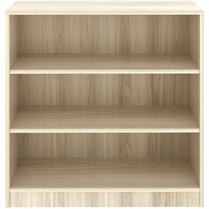 Lorell Sturdy 3-Shelf Bookcase - 3 x Shelf(ves) - Modern Elm - Assembly Required - 1 Each