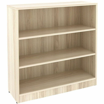 Lorell Sturdy 3-Shelf Bookcase - 3 x Shelf(ves) - Modern Elm - Assembly Required - 1 Each
