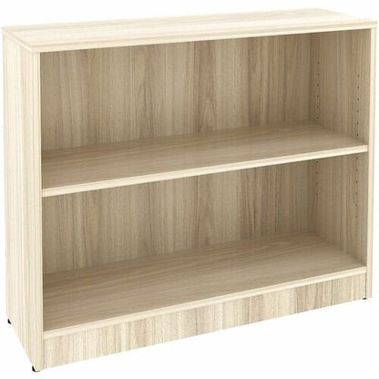 Lorell Sturdy 2-Shelf Bookcase - 2 x Shelf(ves) - Modern Elm - Assembly Required - 1 Each