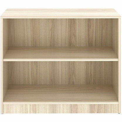 Lorell Sturdy 2-Shelf Bookcase - 2 x Shelf(ves) - Modern Elm - Assembly Required - 1 Each