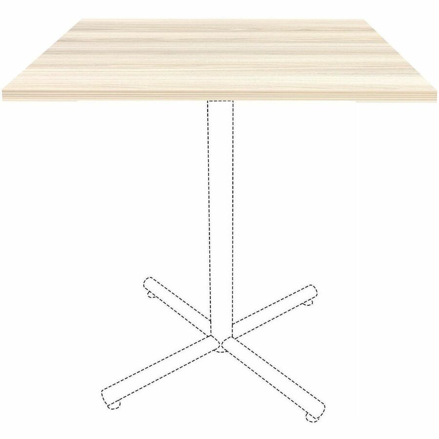 Lorell Essentials Hospitality/Conference Square Table Top - Square Top - 36" Table Top Length - 1" Height x 35.30" Width