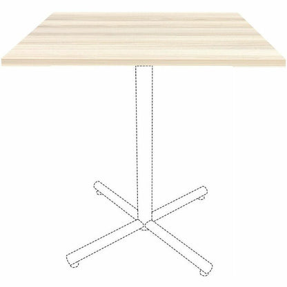 Lorell Essentials Hospitality/Conference Square Table Top - Square Top - 36" Table Top Length - 1" Height x 35.30" Width
