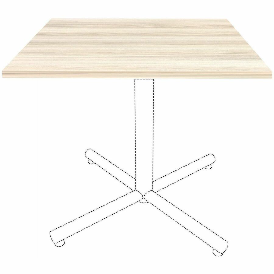 Lorell Essentials Hospitality/Conference Square Table Top - Square Top - 36" Table Top Length - 1" Height x 35.30" Width