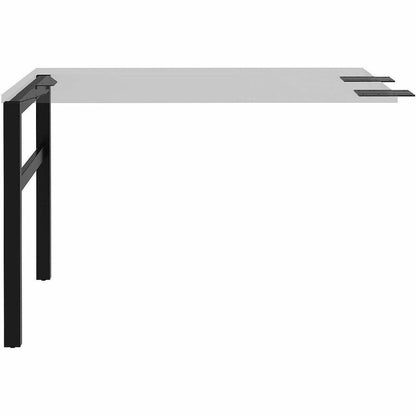 Lorell Adjustable Table Leg Bases & Returns - Assembly Required - Black - 1 Each