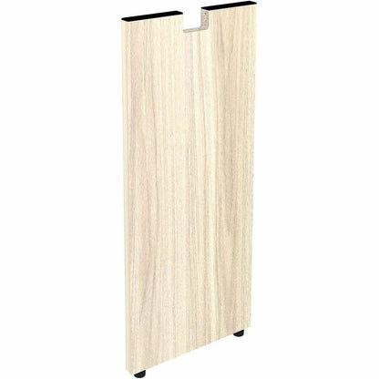 Lorell Essentials Credenza Half-Leg - 28.5" Height x 12" Width x 1" Depth - Material: Laminate, Metal - Finish: Modern E