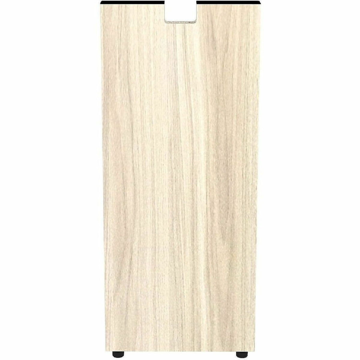 Lorell Essentials Credenza Half-Leg - 28.5" Height x 12" Width x 1" Depth - Material: Laminate, Metal - Finish: Modern E