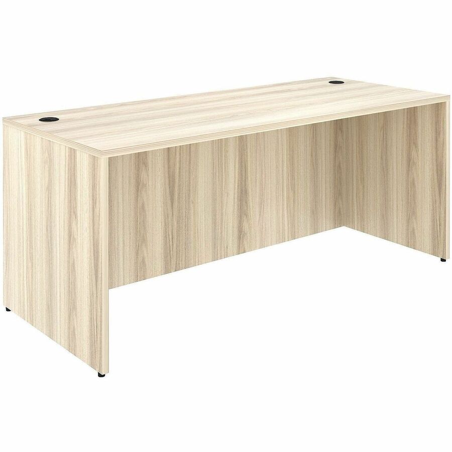 Lorell Essentials Retangular Desk Shell - 29.50" Height x 70.90" Width x 29.50" Depth - Assembly Required - Modern Elm -