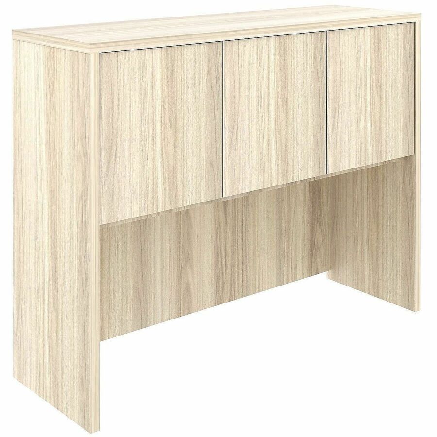 Lorell Essentials 3-Door Stack-On Hutch - 36" Height x 48" Width x 15" Depth - 3 Door(s) - Band Edge - Material: Laminat