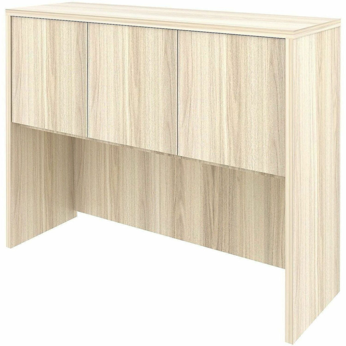 Lorell Essentials 3-Door Stack-On Hutch - 36" Height x 48" Width x 15" Depth - 3 Door(s) - Band Edge - Material: Laminat