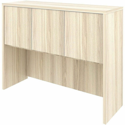 Lorell Essentials 3-Door Stack-On Hutch - 36" Height x 48" Width x 15" Depth - 3 Door(s) - Band Edge - Material: Laminat