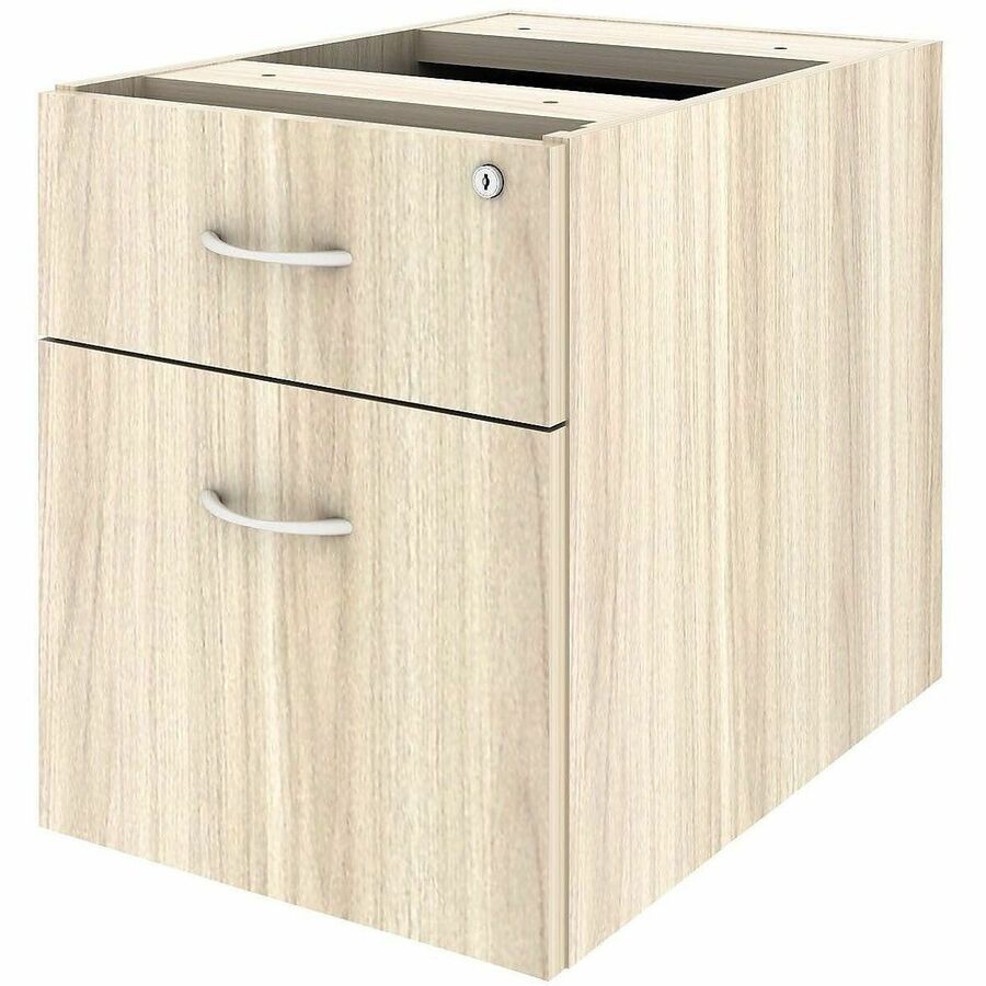 Lorell Essentials Fixed Hanging File Pedestal - 18.9" Height x 15.5" Width x 21.9" Depth Pedestal - Total Drawer(s): 2 -