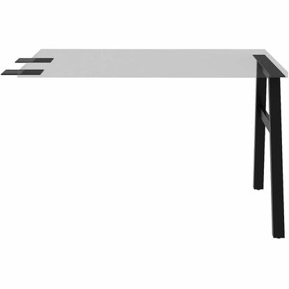Lorell Adjustable Table Leg Bases & Returns - Assembly Required - Black - 1 Each