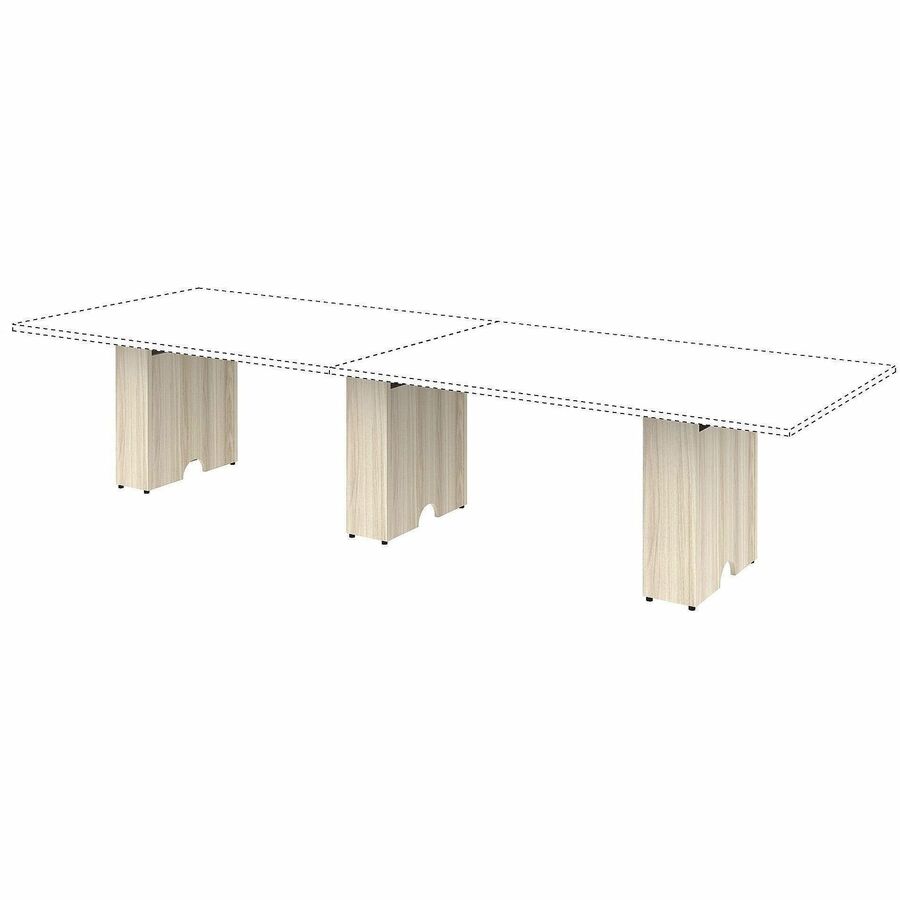 Lorell Essentials Modular Conference Table Base - 28.5" Height x 23.6" Width x 7.9" Depth - Band Edge - Finish: Modern E
