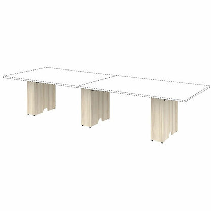 Lorell Essentials Modular Conference Table Base - 28.5" Height x 23.6" Width x 7.9" Depth - Band Edge - Finish: Modern E