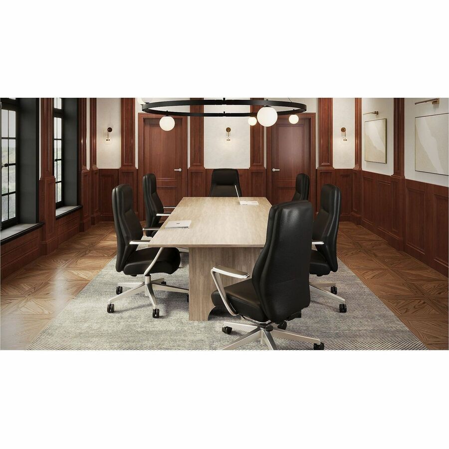 Lorell Essentials Modular Conference Table Top - 1" Height x 94" Width x 47" Depth - Band Edge - Finish: Modern Elm - 1 
