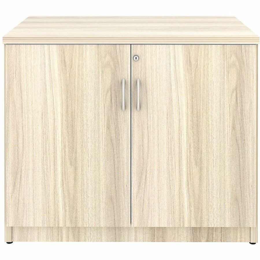 Lorell Essentials 2-Door Storage Cabinet - 35.5" Width x 22" Depth x 29.5" Height - Modern Elm - Assembly Required - 1 E