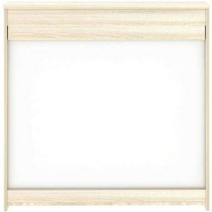 Lorell Dry-Erase Whiteboard Presentation Cabinet - Melamine Surface - Hinged Door, Laminated, Door - Assembly Required -