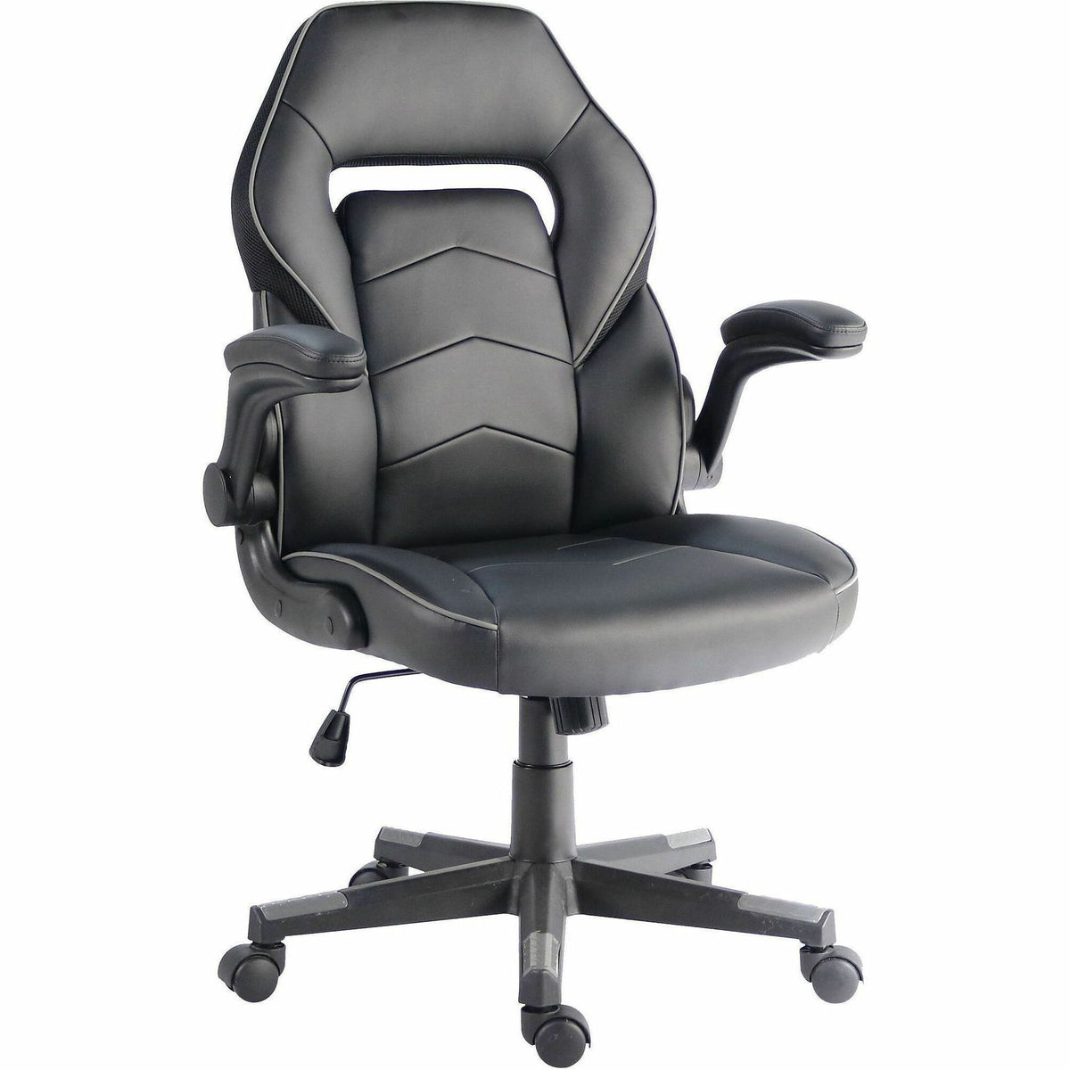 NuSparc SpawnSafe Antimicrobial Gaming Chairs - Polyurethane, Nylon - Black, Gray