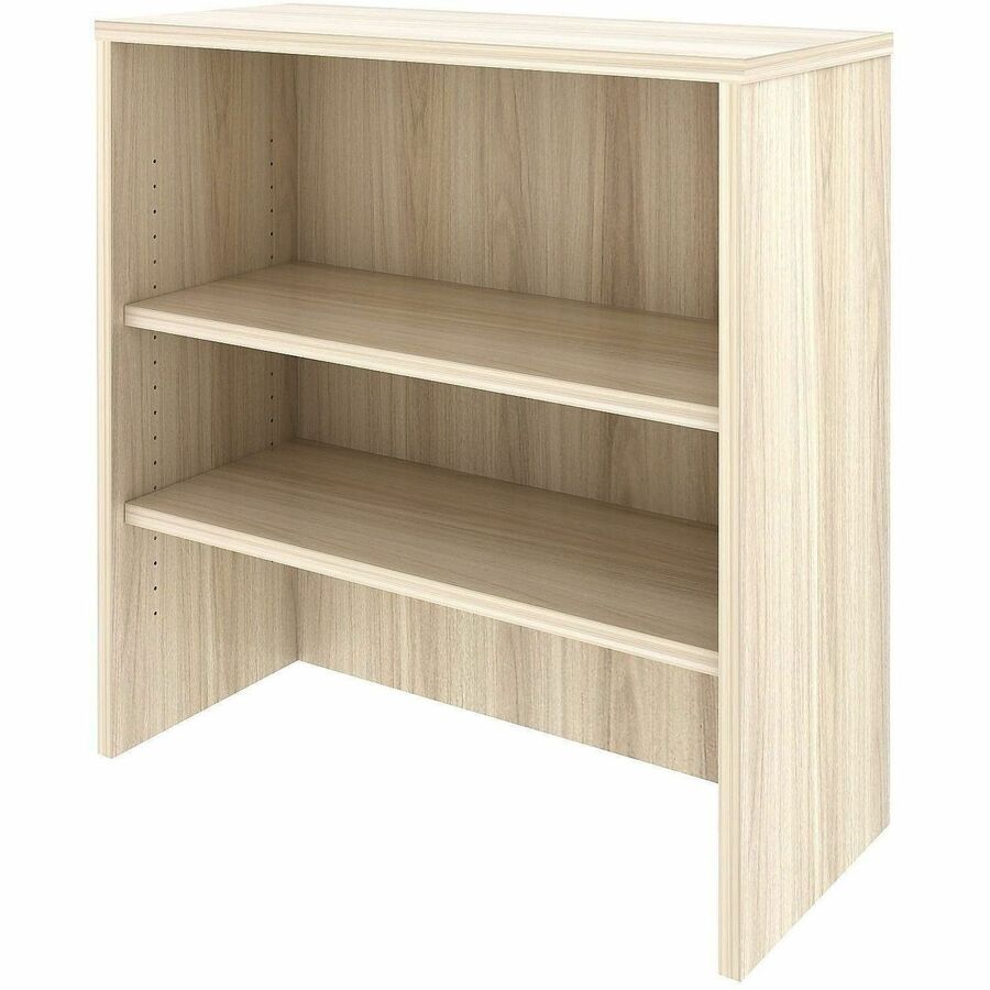 Lorell Essentials Stack-On Bookshelf - 35.5" Width x 14.8" Depth x 36" Height - Stackable - Modern Elm - Assembly Requir